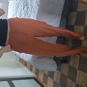 Missguided + Rust Orange Trousers